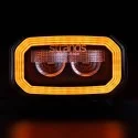 Vue de face du Phare de Travail LEDs Orange 10-48V FOR9T No-Glare 31W Strands