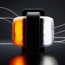 Vue de côté de la Bouliche Camion effet fumé blanc orange LED 12-24V Viking Strands