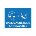 Base magnétique anti-rayures pour enrouleur de sangle