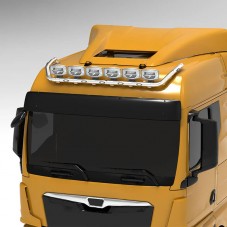 Rampe de Toit Leds inox compatible camion MAN TGX 2020 Cabine GX et GM pré-câblée 6 sorties de phares