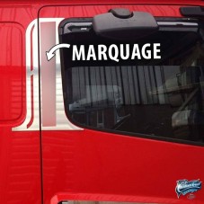 Habillages montants de portes Mercedes Axor en inox chromé