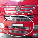 Dessous inox grille de calandre Mercedes Axor en 3 pièces chromées