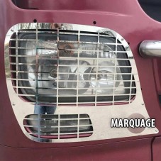 Grilles inox pour phares Mercedes Actros MP4 MP5 1845