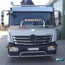 Grille inox de calandre Mercedes Atego nouveau modèle photo 2