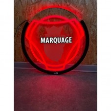 PLAQUE LED SCANIA RGB POUR CAMION rouge