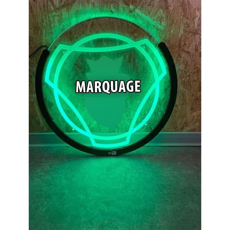 Plaque Lumineuse LED Rouge 24V Pour Cabine Scania - Gravure Laser - Intérieur