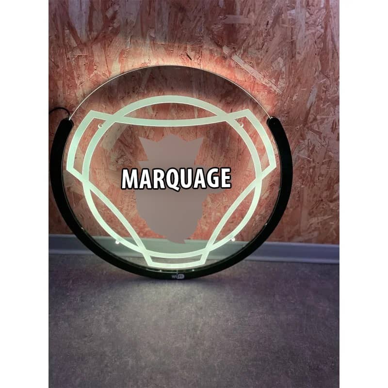 Plaque LED Rouge 24V Pour Intérieur Cabine Scania – Neuf – Gravure Laser