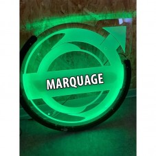 PLAQUE LED VOLVO RGB POUR CAMION vert