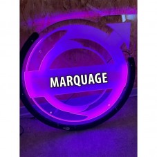 PLAQUE LED VOLVO RGB POUR CAMION violet