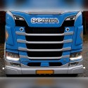 Logo lettrage Scania lumineux de Calandre blanc