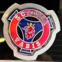 Logo lumineux de calandre Scania Vabis rouge et bleu - Accessoire compatible