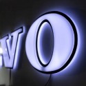 Logo blanc Volvo lumineux LED pour calandre 24V éclairage blanc ou orange