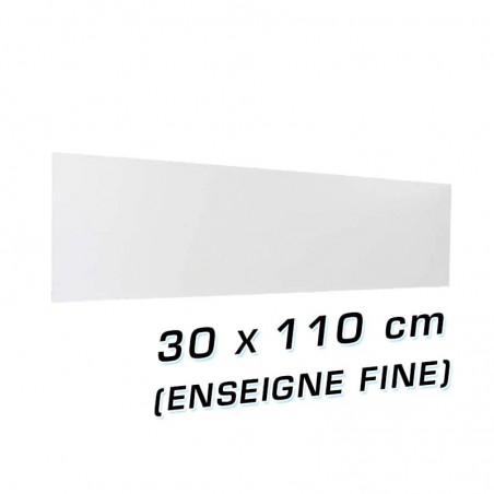 Plexyglass pour Enseigne lumineuse fine Eco Slim 30 x 110 cm