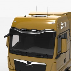 Rampe de toit noire compatible MAN TGX dès 2020 pour visière Individual ou Aero