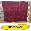 Destockage Rideaux Arrières en Velours Rouge avec Pompons dorés