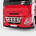 Rampe de calandre Volvo FH Aero 2024 sans LEDs en inox modèle 1 - Compatible