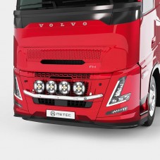 Rampe de calandre inox Volvo FH Aero 2024 avec LEDs modèle 3 - Compatible