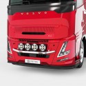 Rampe de calandre inox Volvo FH Aero 2024 avec Feux Flash modèle 3 - Compatible