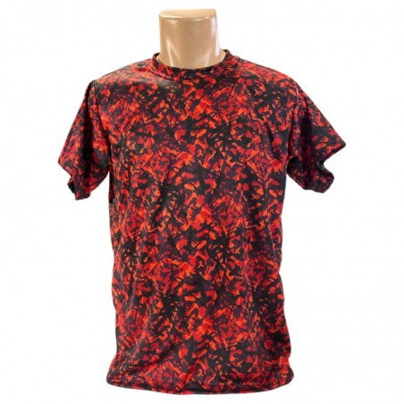 T-shirt en Tissu Danois Rouge taille XL