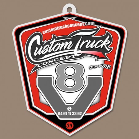 Sent Bon Camion V8 Custom Truck Concept parfum Cerise côté recto