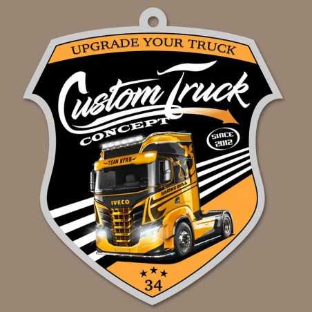 Sent Bon Camion Iveco style XFAB Custom Truck Concept parfum Citron côté verso