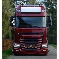 Spoiler 18 cm pour camion rouge DAF XG / XG Plus et XF NGD New Generation - Compatible