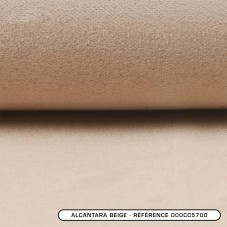 Textile du Tissu Alcantara au mètre beige pour intérieur de voiture et de camion