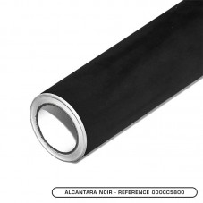 Tissu Alcantara au mètre couleur Noir adhésif 1m x 1m42