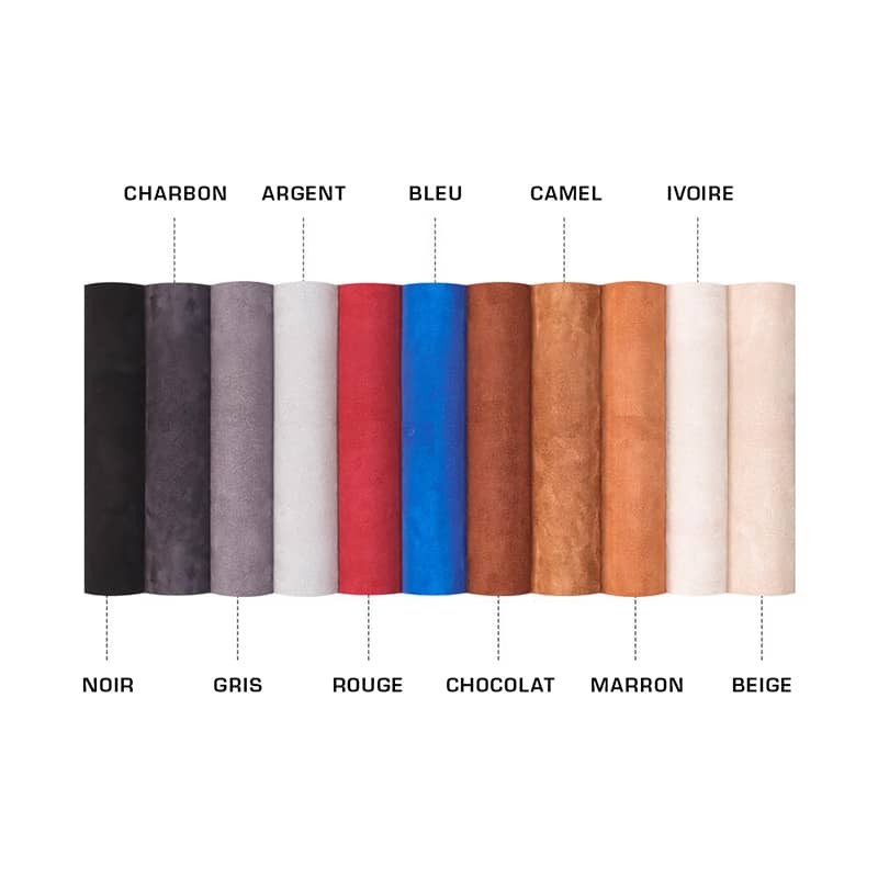 Rouleau Vinyle Adhésif Imitation Alcantara Noir, 0,5 X 3 Mètres, Neuf