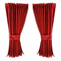 Rideaux latéraux rouge pour camion intérieur de cabine