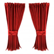 Rideaux latéraux rouge pour camion intérieur de cabine