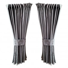 Rideaux latéraux marron avec embrasse pour camion intérieur de cabine