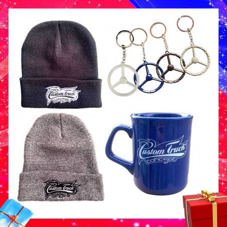 Pack Bonnet avec Mug Custom Truck Concept et Porte-clé Volant 3 Branches