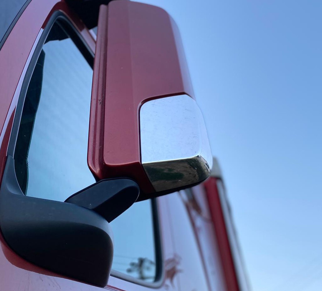 Paar Rétroviseurs Latéraux Inox Poli Mercedes Actros MP4 – Gauche + Droit – Look Premium Anti-Rouille