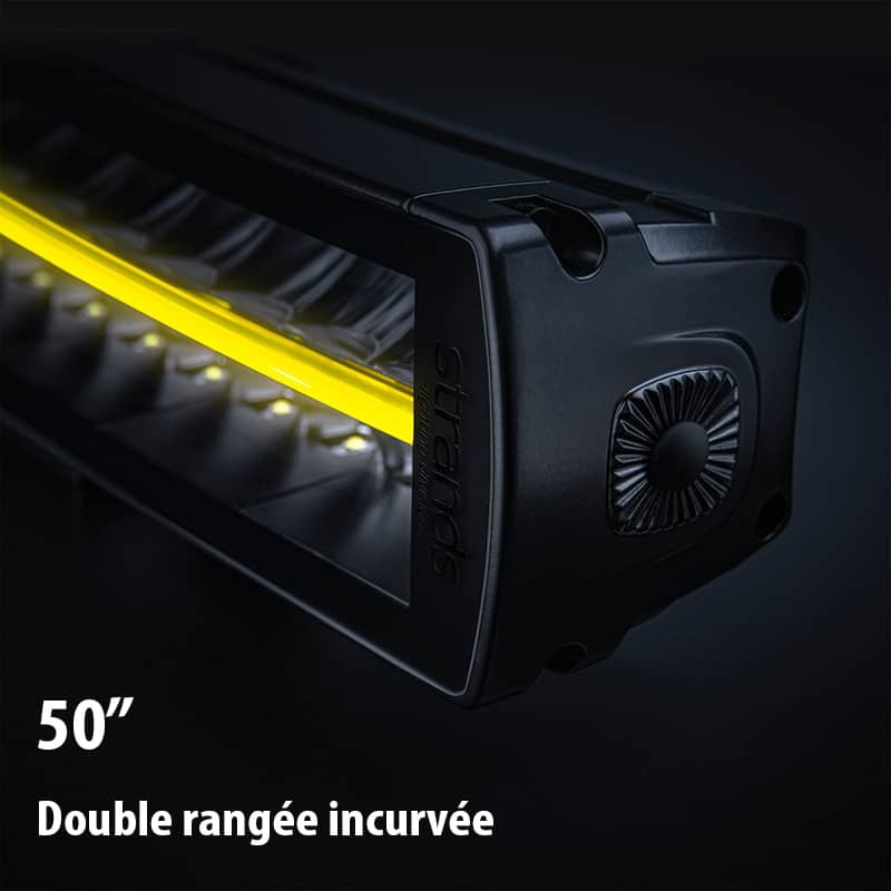 Barre Led Siberia XP DRC 50 pouces double rangée incurvée 10-32 volts