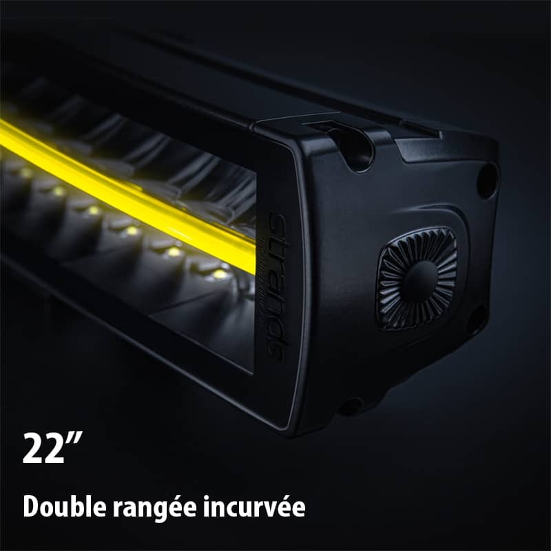 Barre Led Siberia XP DRC 22 pouces 10-32V double rangée incurvée