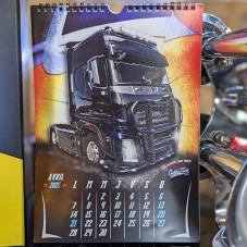 Calendrier Custom Truck Concept 2025 Mois de Avril avec Ford F-Max de NJ Transports