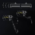 Dimensions de la Barre Led Siberia SR 42 pouces