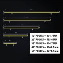 Tailles des Barres Led Siberia SR 42 pouces