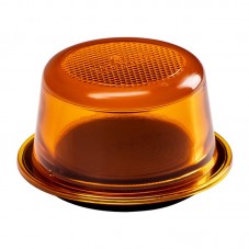 Cabochon de Bouliche LED Orange Effet Halo pour Camion Feu Suédois 10-48 volts