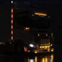 Phare longue portée LED Epix9 sur camion Scania dans la nuit