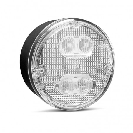 FEU ARRIERE HAMBURGER SIM LEDS ANTI-BROUILLARD + RECUL ROND TRANSLUCIDE