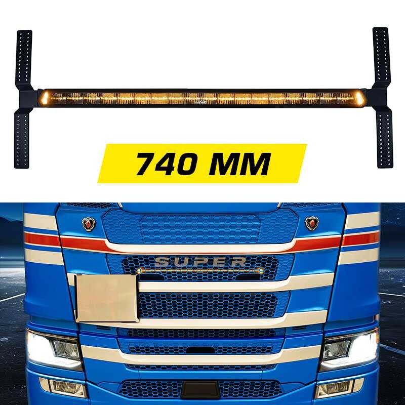 Pack Barre LED 30 pouces Epix pour Scania Next Generation Blanc / Orange / Flash - Compatible