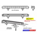 Dimensions Barre LED 20 pouces Epix Ledson 180 Watts Blanc / Orange / Flash