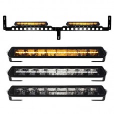 Pack 2 Barres LEDs 14 pouces Epix Ledson pour Volvo FH 2014-2020 Blanc / Orange