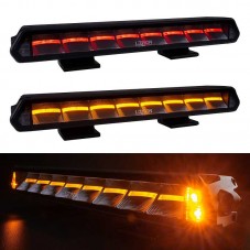 Barre LED 14 pouces Epix Ledson 120 Watts éclairages rouge orange et feu flash