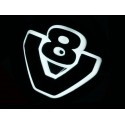 Base de Logo V8 LED Blanc pour calandre Scania Next Generation