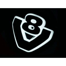 Base de Logo V8 LED Blanc pour calandre Scania Next Generation