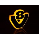 Base de Logo V8 LED Orange pour carénage Scania Next Generation