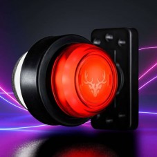 Vue de côté Bouliche Camion LED rouge 12-24V Feu Suédois Freedom Viking Strands